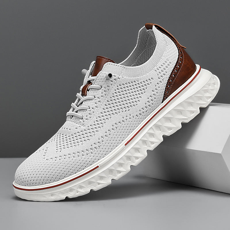 Herren Slip-On-Oxford-Schuhe ohne Verschluss
