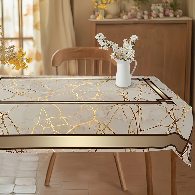 Wasserdichte Tischdecke mit Marmorprint
