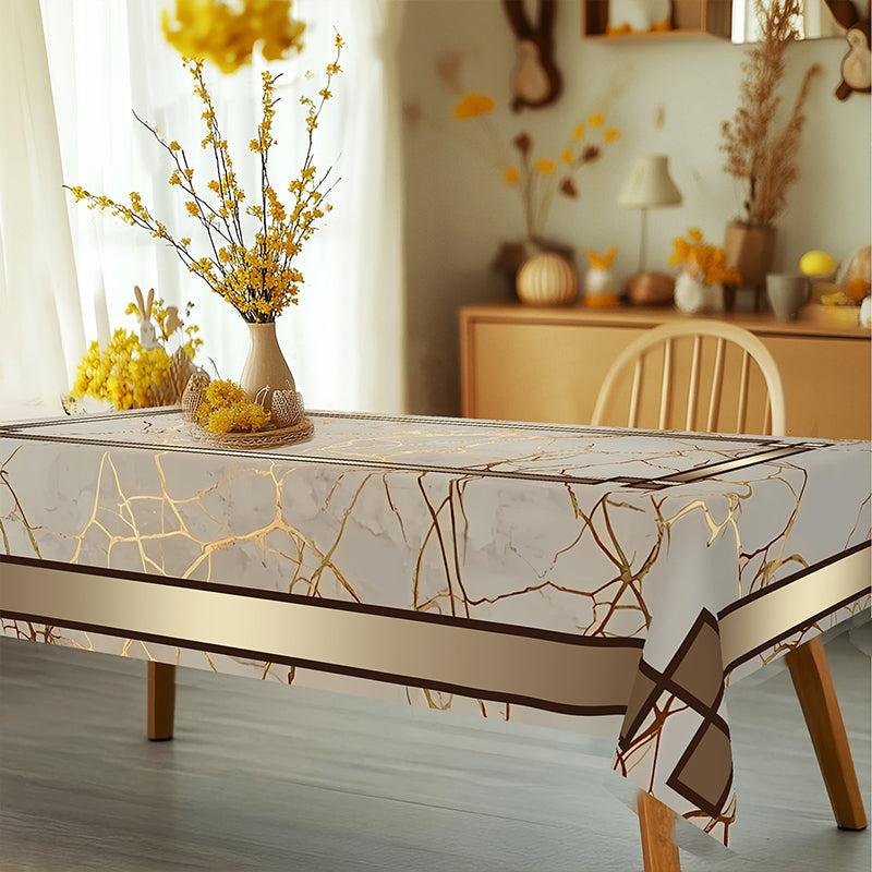Wasserdichte Tischdecke mit Marmorprint